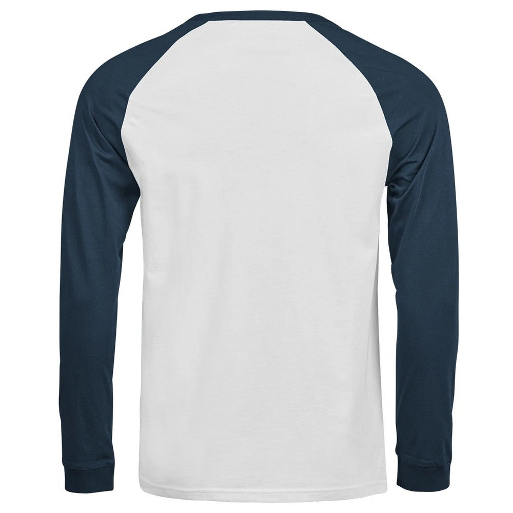 White-Ink - Back - Tee Jays Mens Unlabeled Baseball T-Shirt