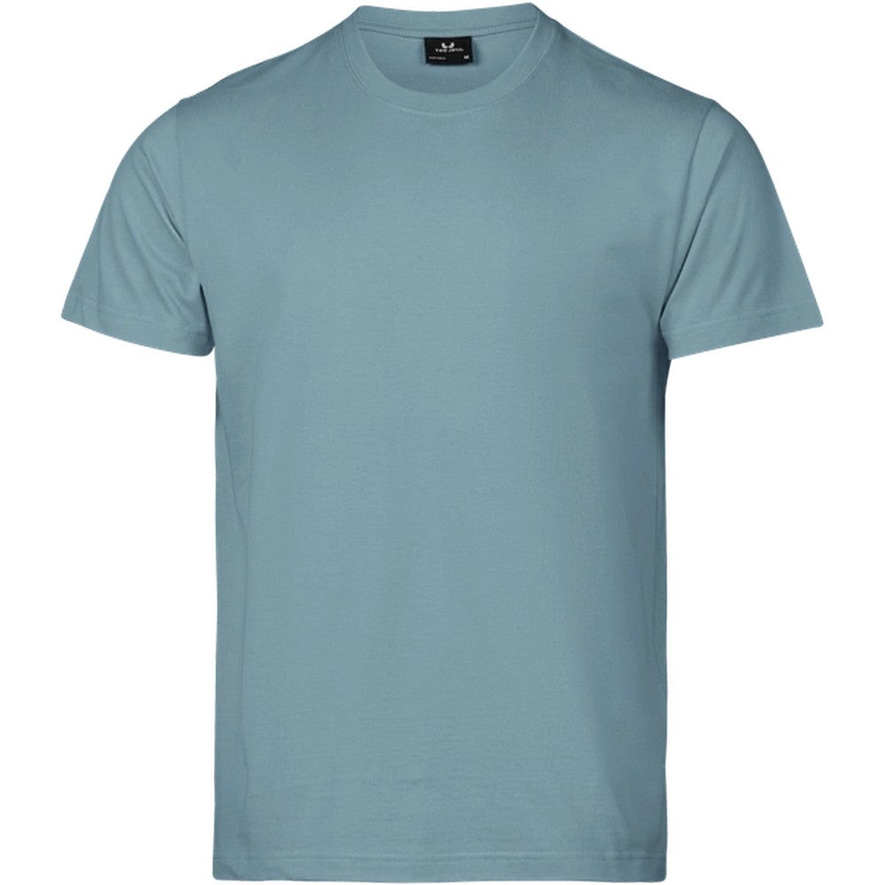 Misty Blue - Front - Tee Jays Mens Soft Heavyweight T-Shirt