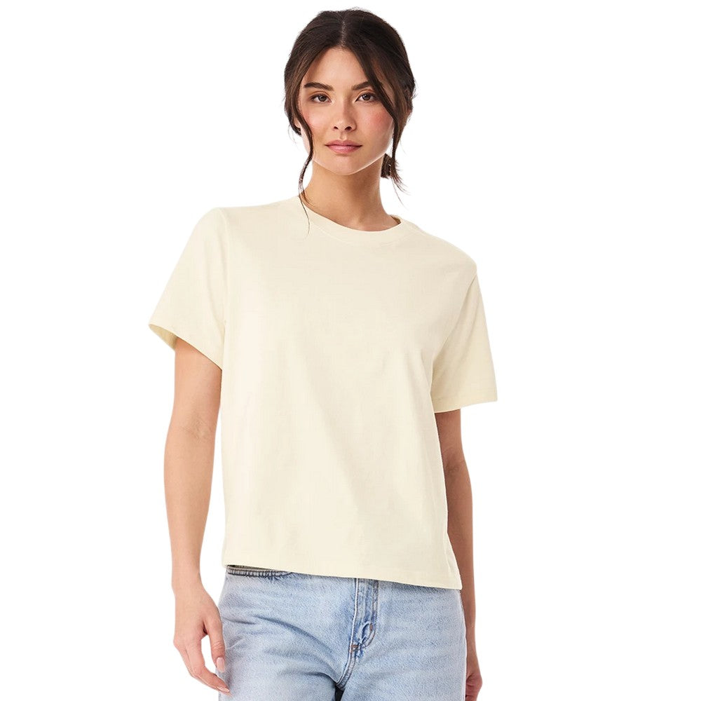 Natural - Side - Bella + Canvas Womens-Ladies Heavyweight Boxy T-Shirt