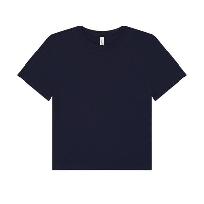 Navy - Front - Bella + Canvas Womens-Ladies Heavyweight Boxy T-Shirt