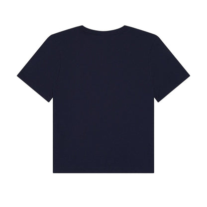 Navy - Back - Bella + Canvas Womens-Ladies Heavyweight Boxy T-Shirt