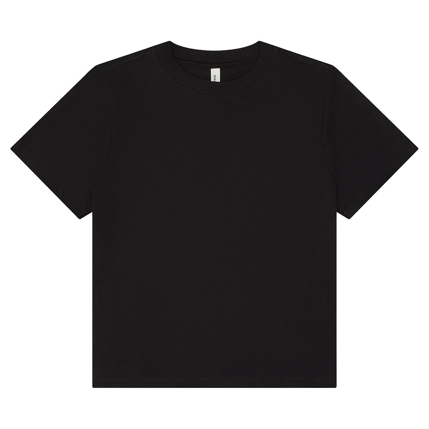Vintage Black - Front - Bella + Canvas Womens-Ladies Heavyweight Boxy T-Shirt