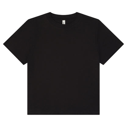 Vintage Black - Front - Bella + Canvas Womens-Ladies Heavyweight Boxy T-Shirt