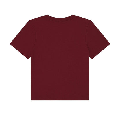Maroon - Back - Bella + Canvas Womens-Ladies Heavyweight Boxy T-Shirt