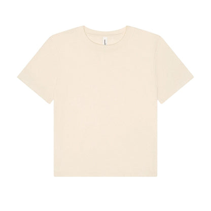 Natural - Front - Bella + Canvas Womens-Ladies Heavyweight Boxy T-Shirt