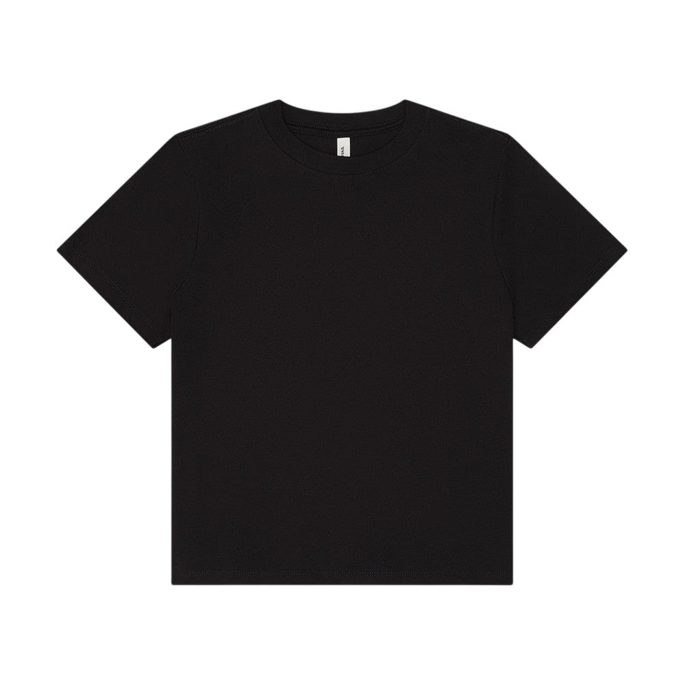 Black - Front - Bella + Canvas Womens-Ladies Heavyweight Boxy T-Shirt