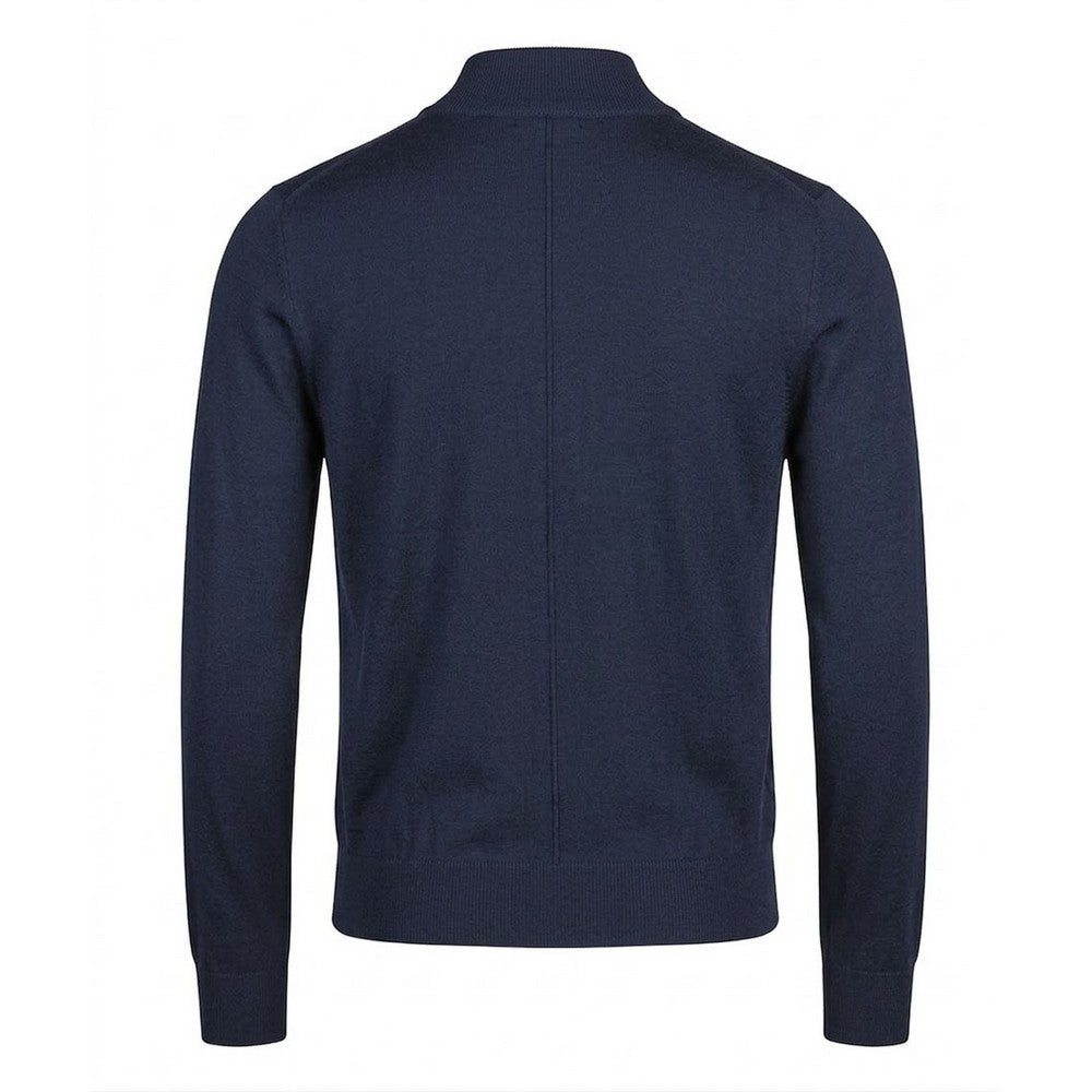 Navy - Back - Tee Jays Mens Knitted Full Zip Jacket