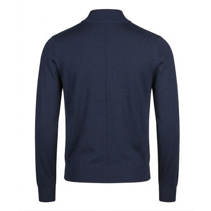 Navy - Back - Tee Jays Mens Knitted Full Zip Jacket