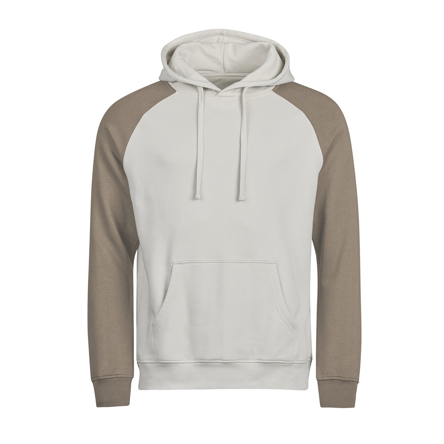 Cement-Clay - Front - Tee Jays Mens Unlabeled Two Tone Hoodie