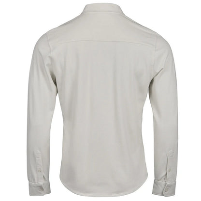 Cement - Back - Tee Jays Mens Luxury Stretch Shirt