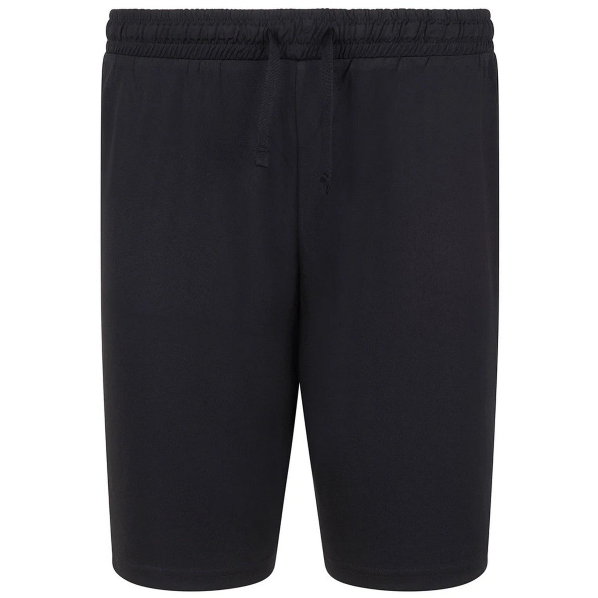 Black - Front - Finden & Hales Unisex Adult Team No Pocket Shorts