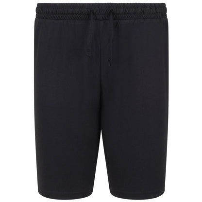 Black - Front - Finden & Hales Unisex Adult Team No Pocket Shorts