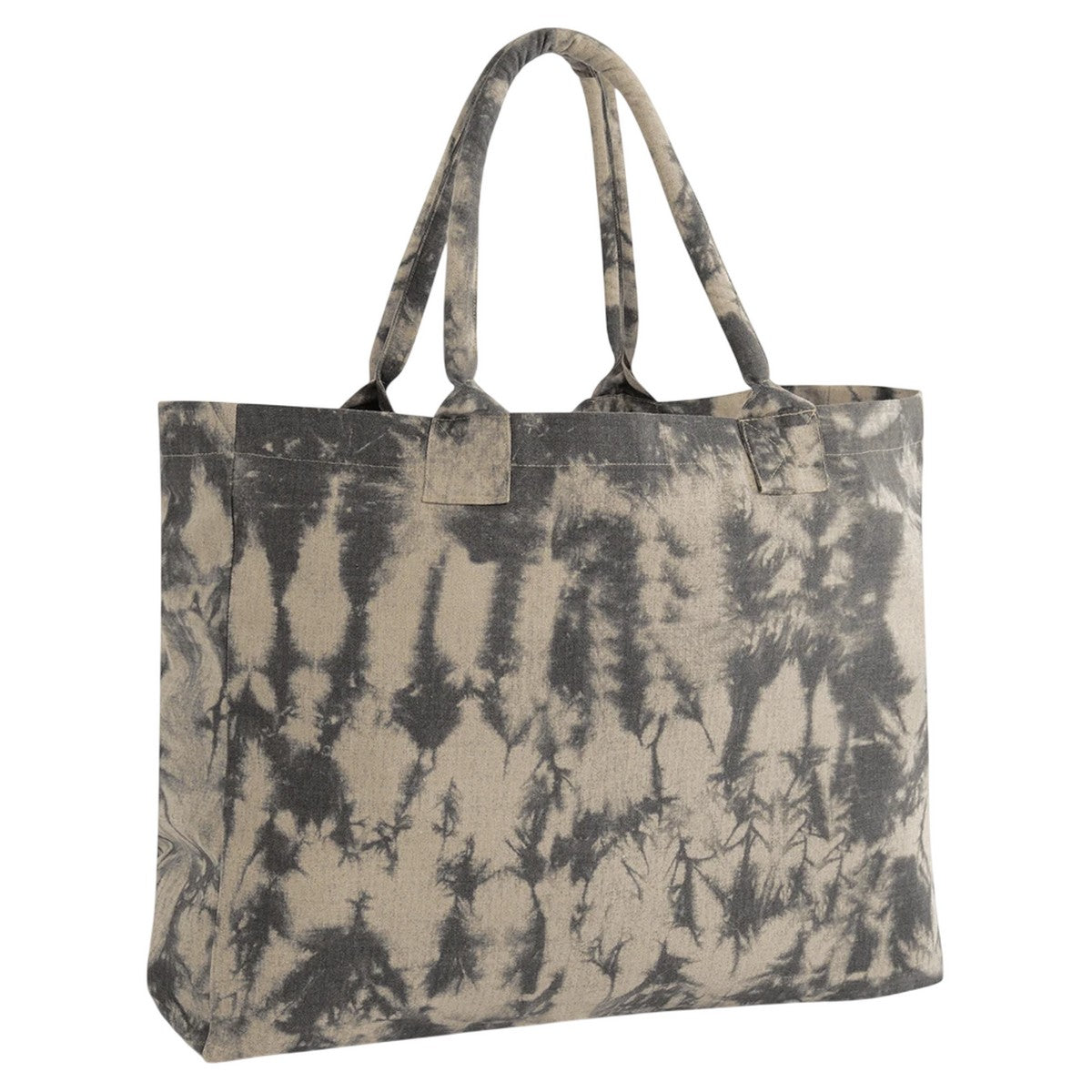 Sand Black - Front - Westford Mill Tie Dye Canvas Tote Bag