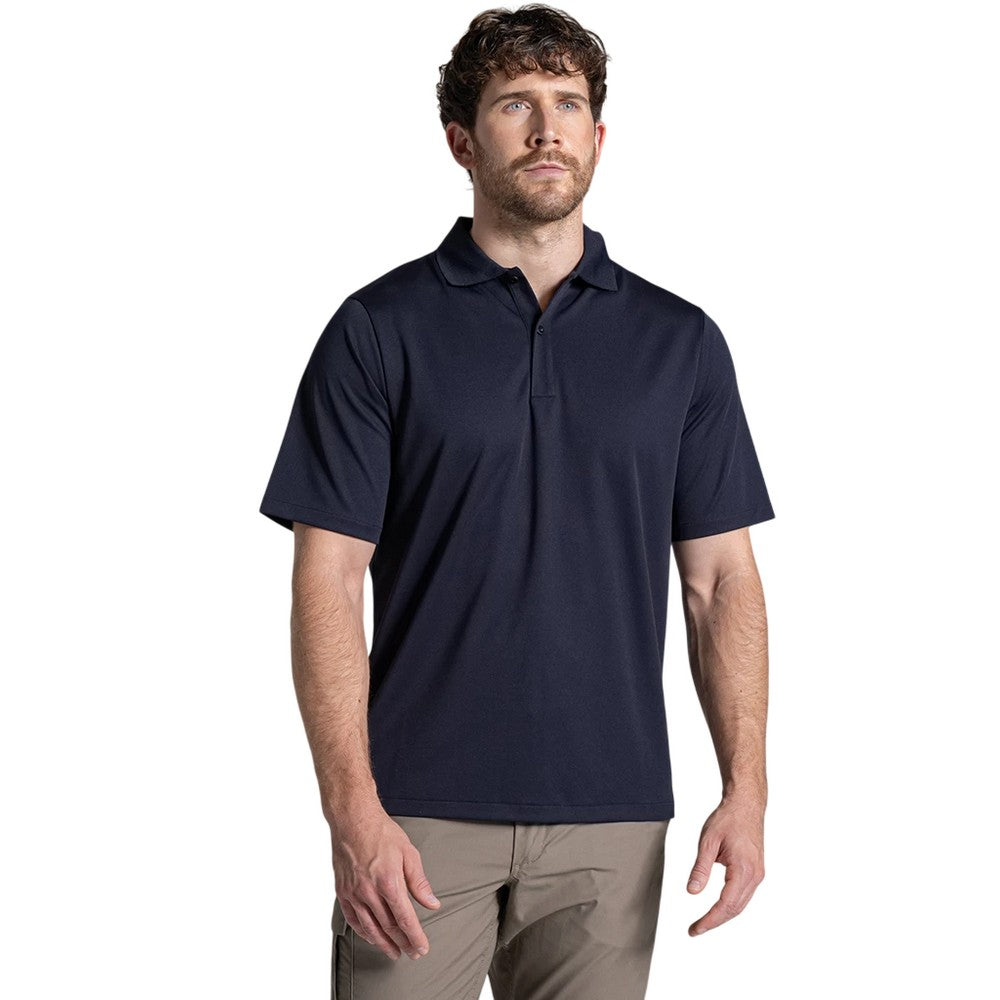 Navy - Back - Craghoppers Expert Mens Basecamp Wicking Polo Shirt
