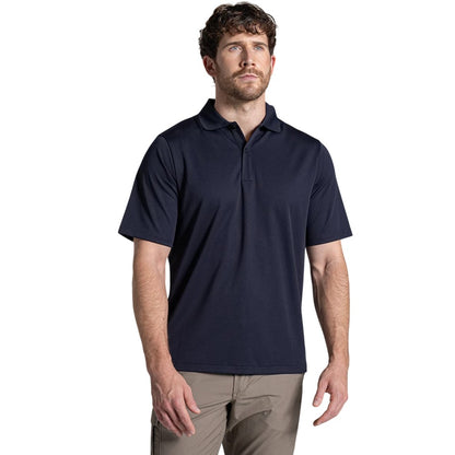 Navy - Back - Craghoppers Expert Mens Basecamp Wicking Polo Shirt