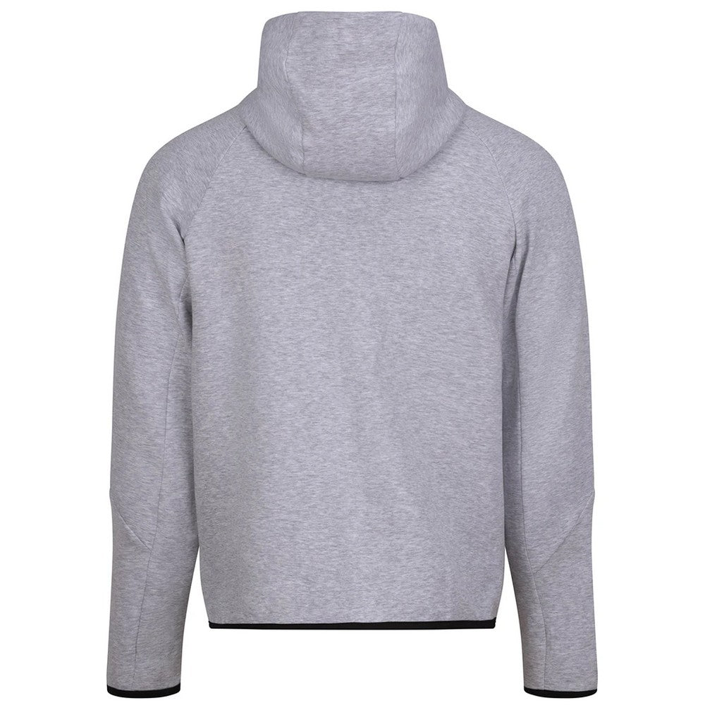 Grey - Back - Just Cool Mens Adapt Fleece Full Zip Hoodie