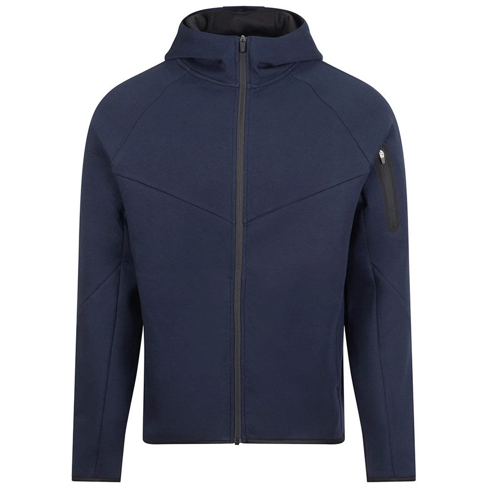 French Navy - Front - Just Cool Mens Adapt Fleece Full Zip Hoodie
