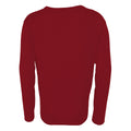 Burgundy - Back - Premier Mens V-Neck Knitted Sweater