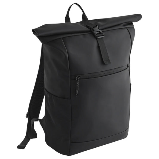 Black - Front - Bagbase Athlux Roll Up Backpack