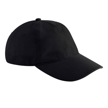 Black - Front - Beechfield Leisure Unstructured Cap