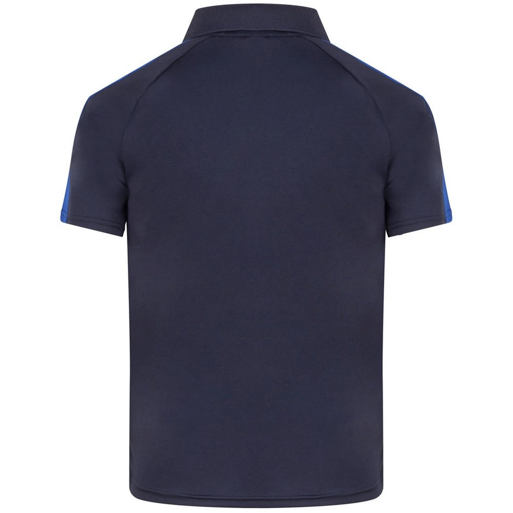 Navy-Royal Blue - Back - Finden & Hales Childrens-Kids Team Polo Shirt