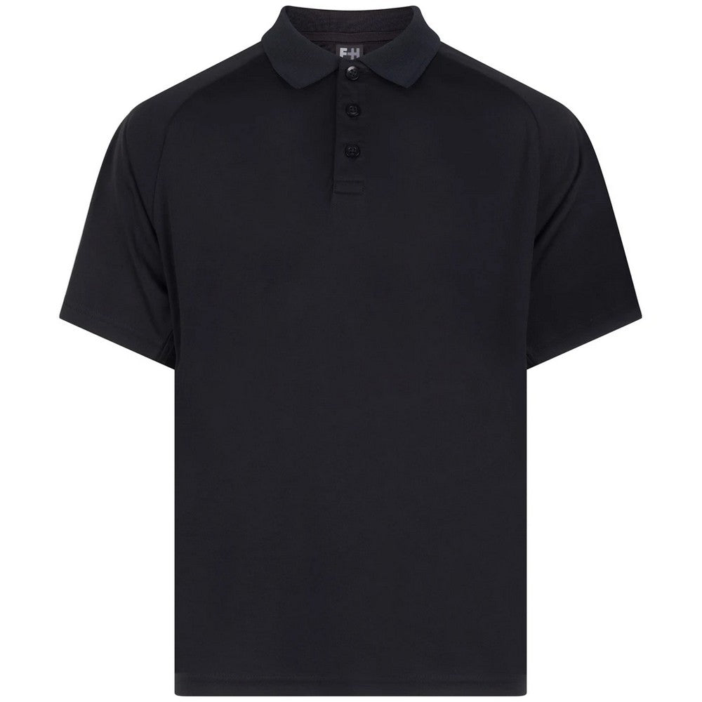 Black - Front - Finden & Hales Childrens-Kids Team Polo Shirt
