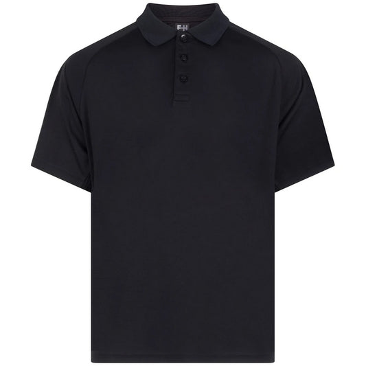 Black - Front - Finden & Hales Childrens-Kids Team Polo Shirt