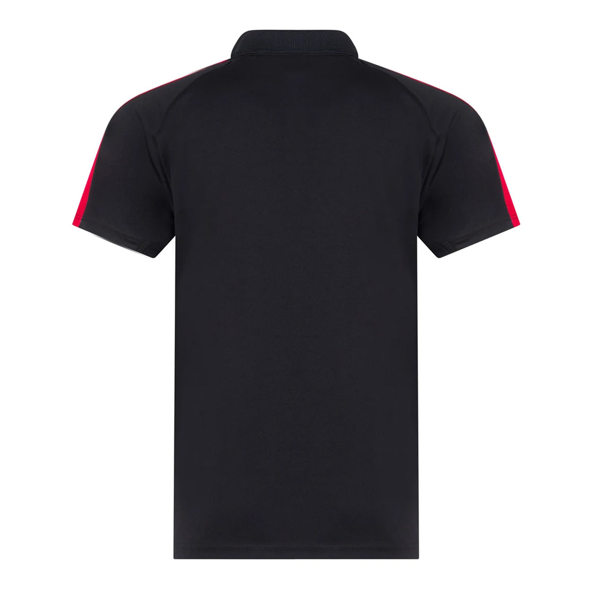Black-Red - Back - Finden & Hales Childrens-Kids Team Polo Shirt