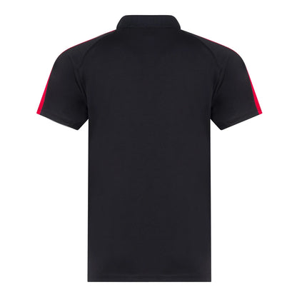 Black-Red - Back - Finden & Hales Childrens-Kids Team Polo Shirt