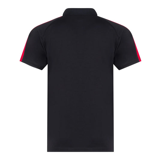 Black-Red - Back - Finden & Hales Childrens-Kids Team Polo Shirt