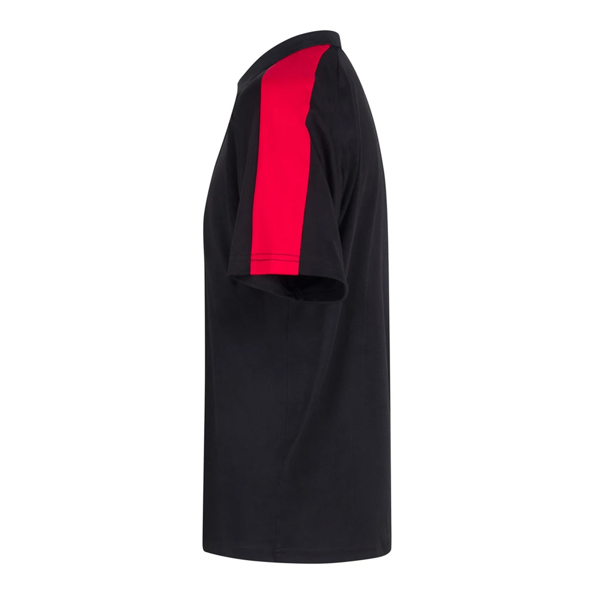 Black-Red - Side - Finden & Hales Childrens-Kids Team Polo Shirt