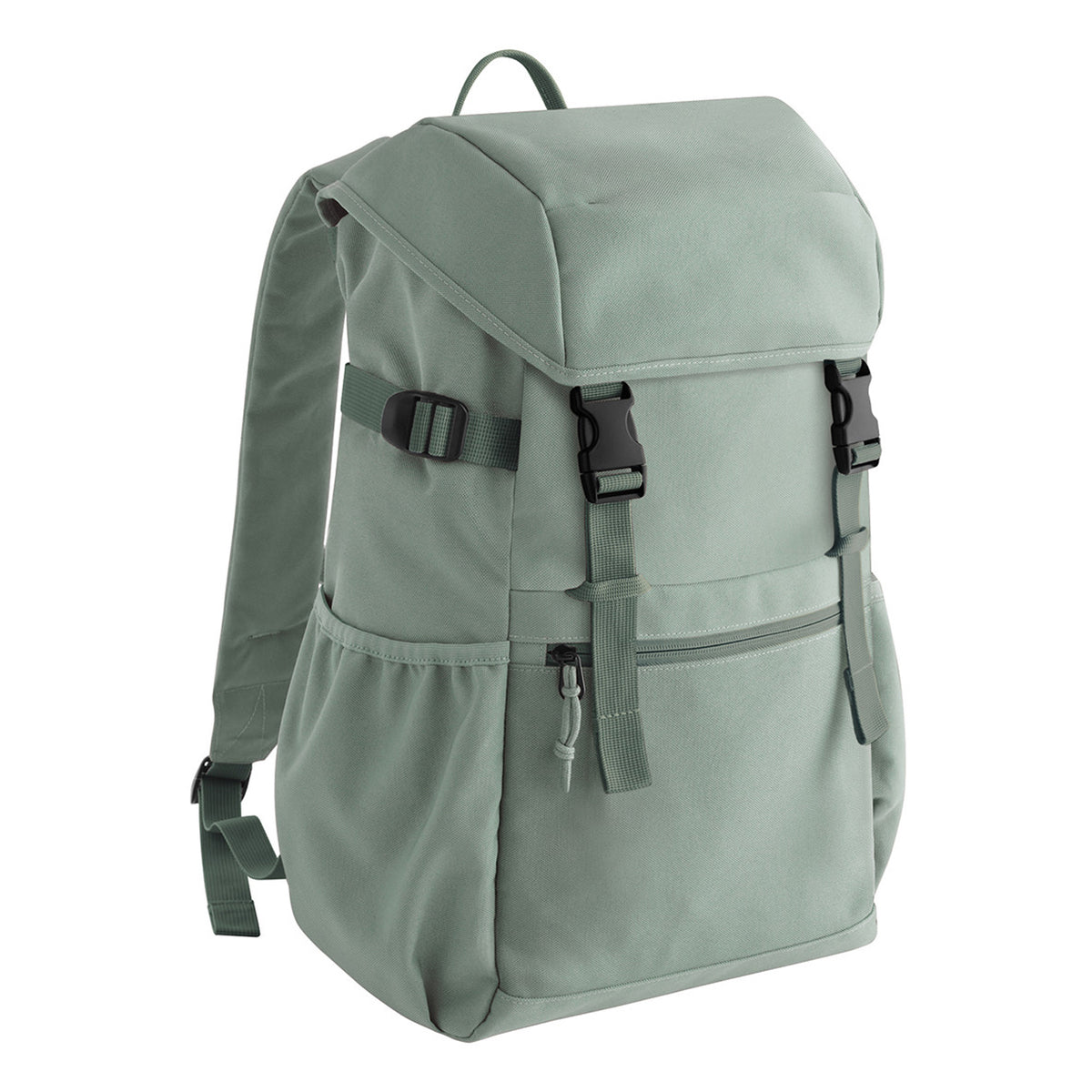 Dusty Green - Front - Bagbase Ramble Recycled Polyester Backpack