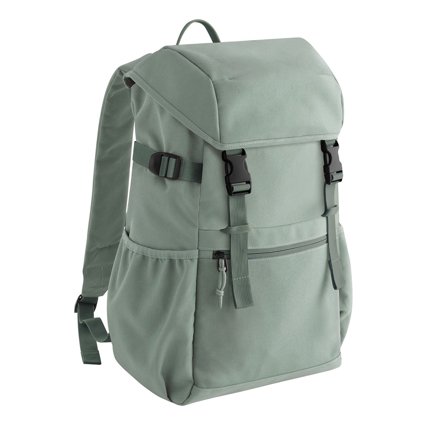 Dusty Green - Front - Bagbase Ramble Recycled Polyester Backpack