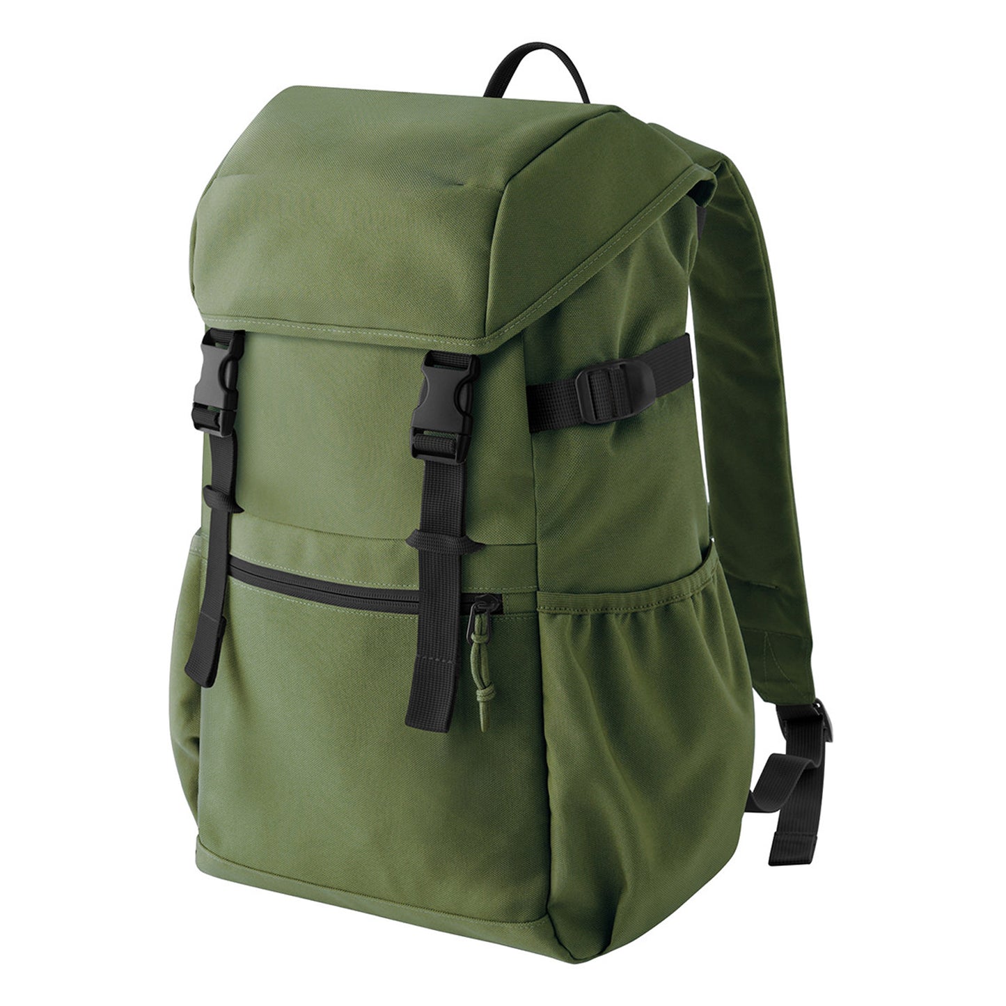 Moss Green - Back - Bagbase Ramble Recycled Polyester Backpack