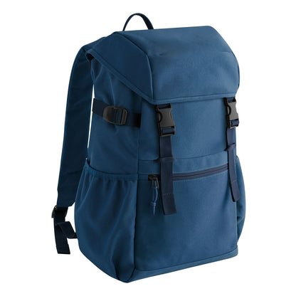 Steel Blue - Front - Bagbase Ramble Recycled Polyester Backpack