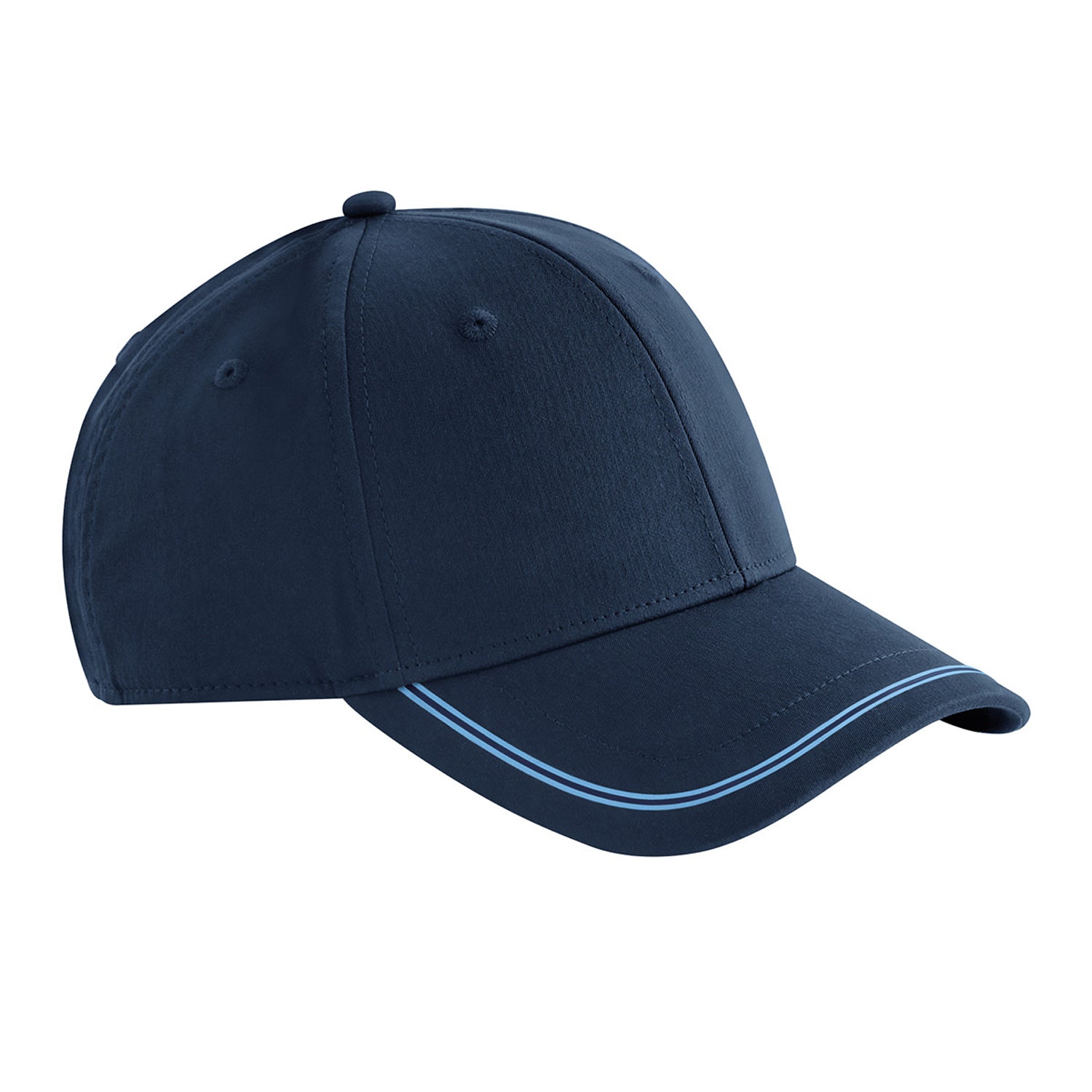Navy-Sky - Front - Beechfield Match Day Baseball Cap