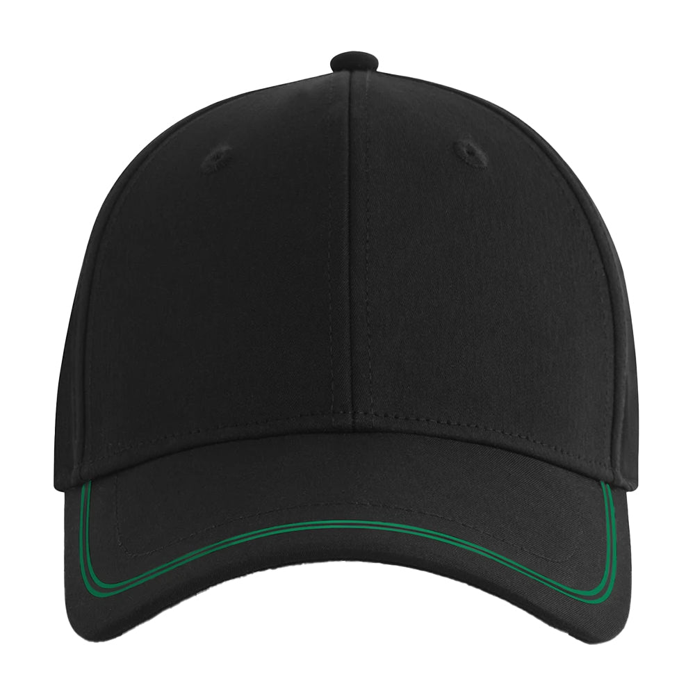 Black-Kelly Green - Back - Beechfield Match Day Baseball Cap