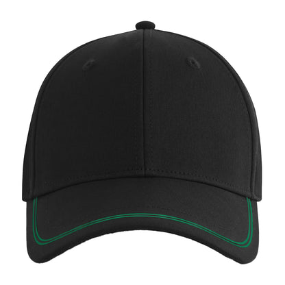 Black-Kelly Green - Back - Beechfield Match Day Baseball Cap