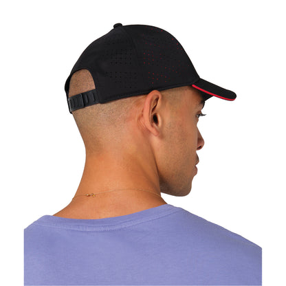Black-Red - Back - Beechfield Accelerate Baseball Cap