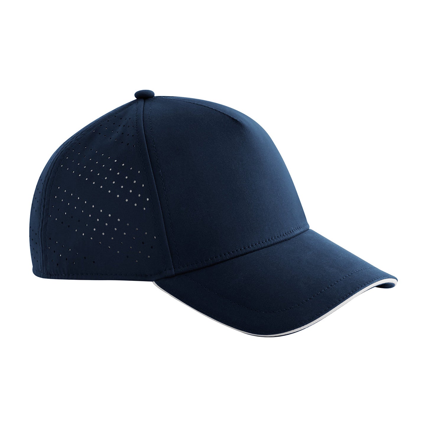 Navy-White - Front - Beechfield Accelerate Baseball Cap