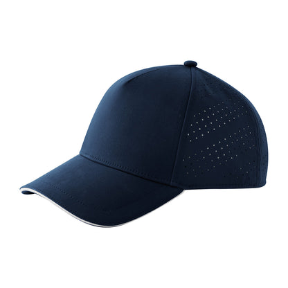 Navy-White - Back - Beechfield Accelerate Baseball Cap
