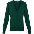 Bottle - Front - Premier Womens-Ladies Button Through Long Sleeve V-neck Knitted Cardigan