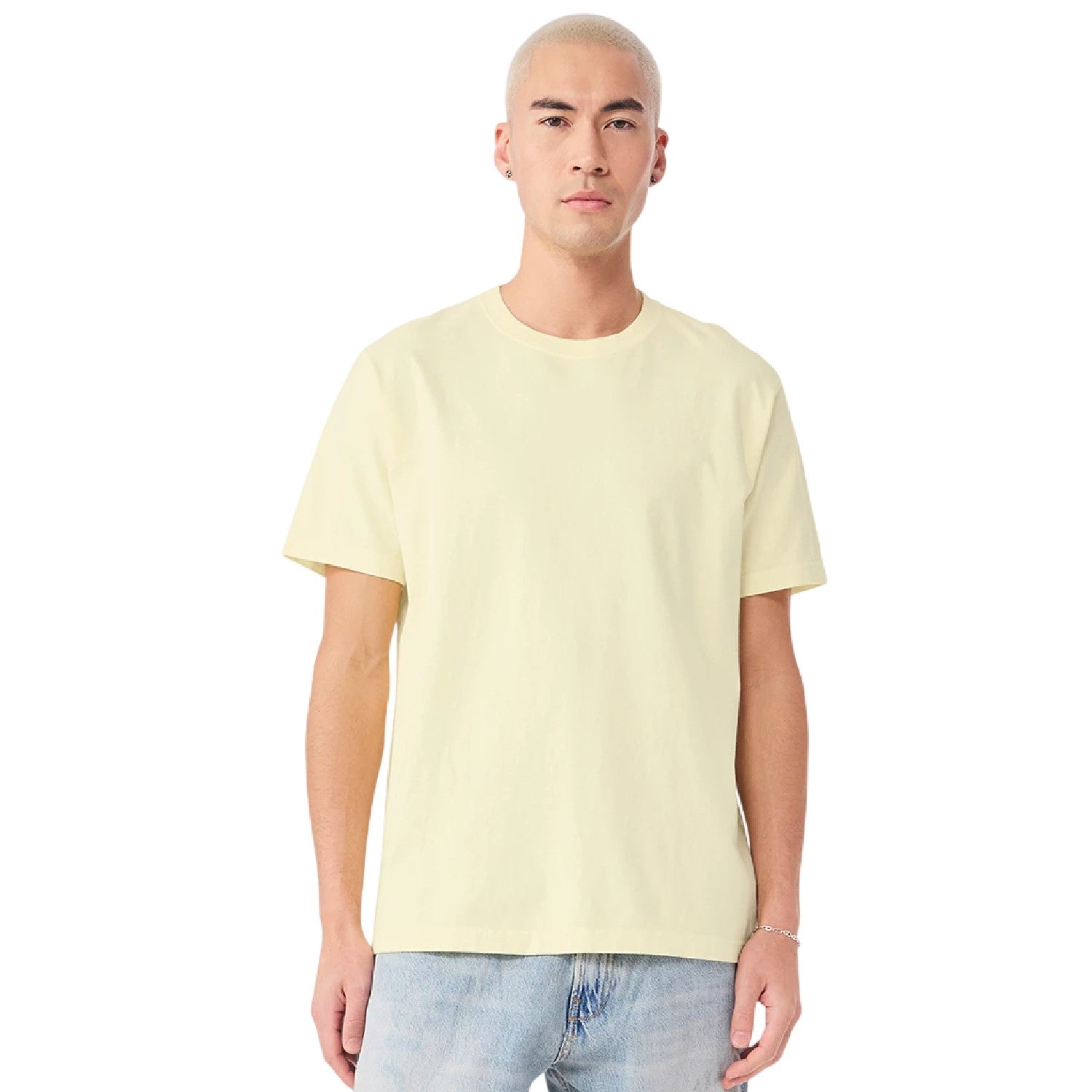 Buttermilk - Side - Bella + Canvas Unisex Adult Heavyweight Washed T-Shirt
