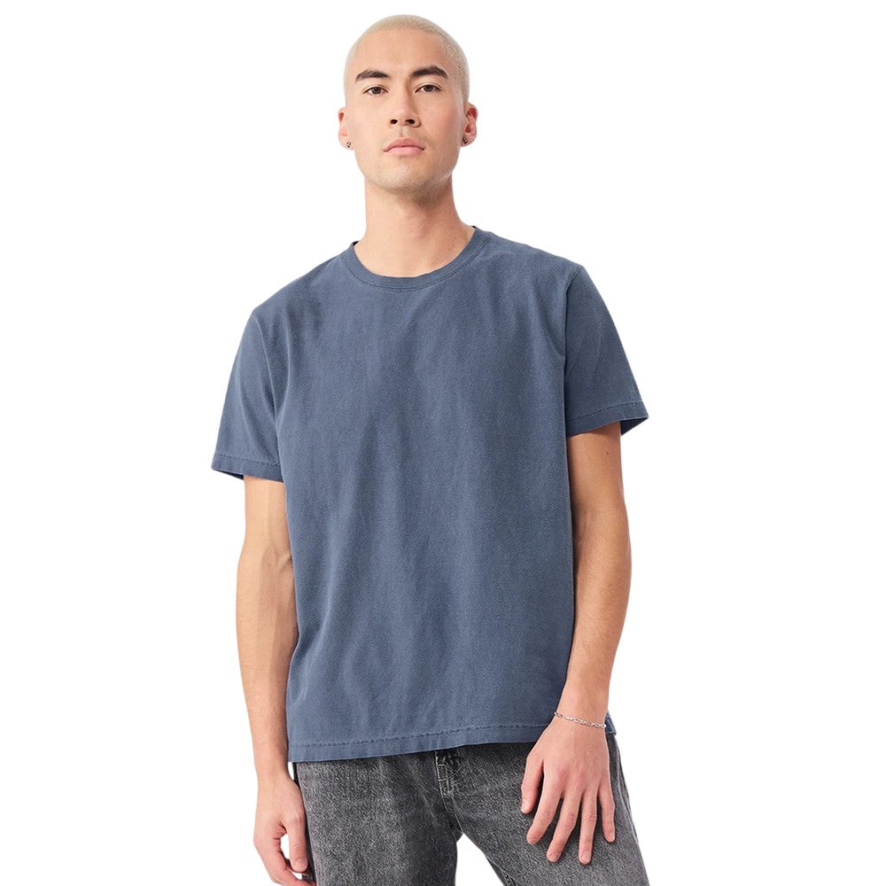 Washed Navy - Side - Bella + Canvas Unisex Adult Heavyweight Washed T-Shirt