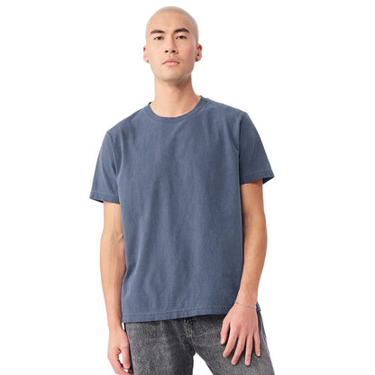 Washed Navy - Side - Bella + Canvas Unisex Adult Heavyweight Washed T-Shirt