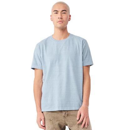 Light Washed Denim - Side - Bella + Canvas Unisex Adult Heavyweight Washed T-Shirt