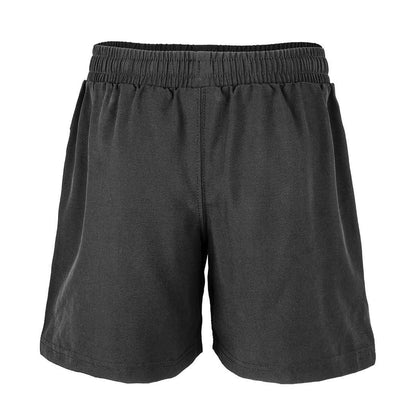 Black - Back - Spiro Recycled Childrens-Kids Plain Shorts