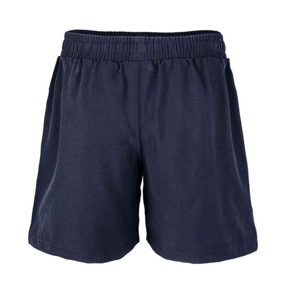 Navy - Back - Spiro Recycled Childrens-Kids Plain Shorts