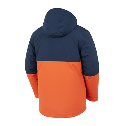 Navy-Orange - Back - Result Recycled Mens 3 in 1 Padded Ripstop Jacket