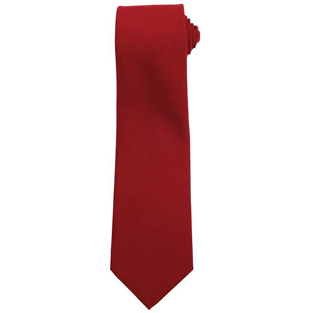 Red - Back - Premier Tie - Men Plain Work Tie